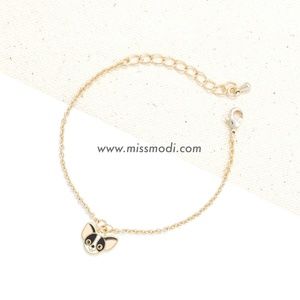 Hand-crafted Chihuahua Enamel Bracelet